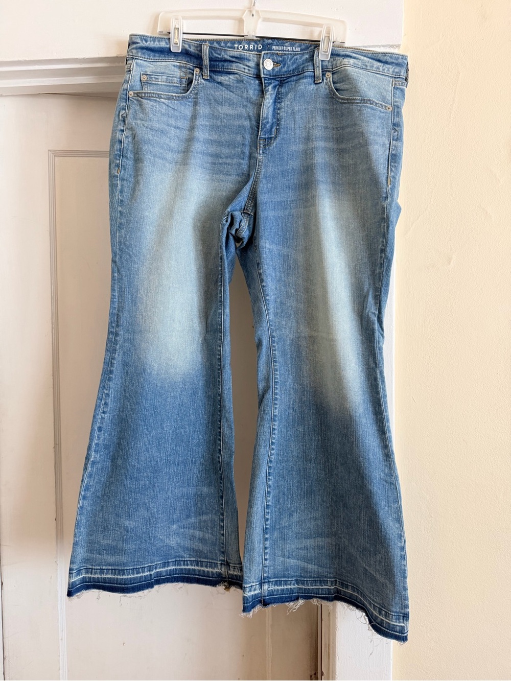 torrid Faded Light Blue Flare Jeans
